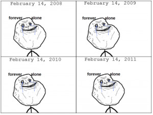 ... Forever Alone! text, quotes, valentines day, forever alone, true