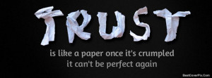 Trust Quote Facebook Timeline Covers