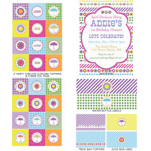 April Showers Bring May Flowers Banners Diy - printable: april showers