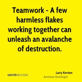 Teamwork - A few harmless flakes working together can unleash an ...