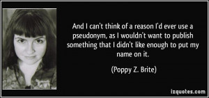 More Poppy Z. Brite Quotes