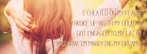 Cheated On My Fears Quote Picture