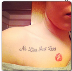 Lies Just Love Tattoo Picture