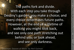 With each step you take through Destiny's garden, you make a choice