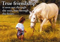 ... Native American picture magnet - True Friendship of a horse and a