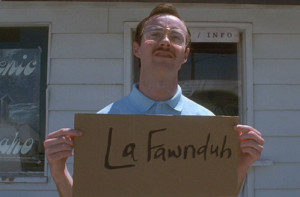 Kip waiting for LaFawnduh