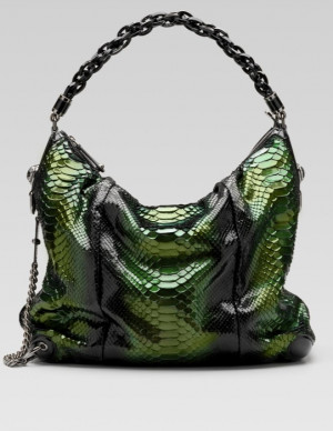 This exqusite bag speaks volumes without a word.....the green and ...