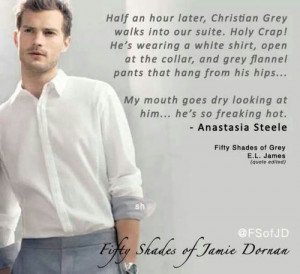 ... : Jamie Dornan, quote, white, christian grey and fifty shades of grey