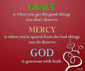 God's grace & mercy