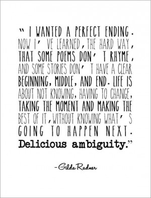 Gilda Radner Quotes Delicious Ambiguity Delicious ambiguity great