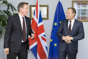 ... Griechenland: David Cameron und Donald Tusk vor Beginn des EU-Gipfels