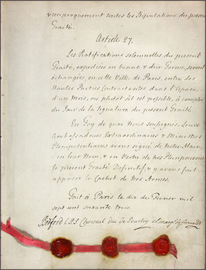 Definitive Treaty of Peace and Alliance Between Great Britain, France ...