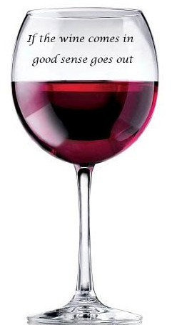 Glass of wine designe