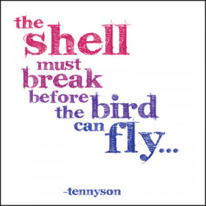 The Shell Must Break - Tennyson Magnet