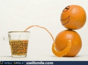 You now realize that orange juice is actually yellow not orange