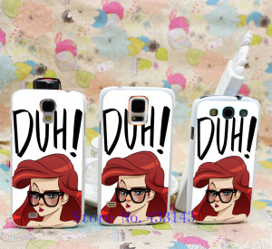 Ariel DUH Quote Cute Funny Girly Princess Style Clear Skin Back Cover ...