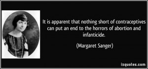 It is apparent that nothing short of contraceptives can put an end to ...