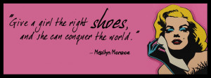 Marilyn Monroe FB Cover Photo Marilyn Monroe – Shoes Quote