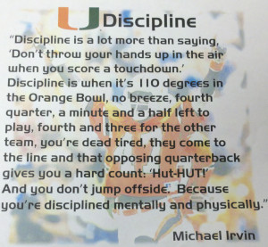 This quote is adorning the walls of the Miami football suite.Shoutout ...