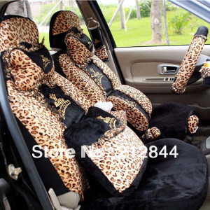 regal plush car seat cover autumn and winter leopard print zebra print