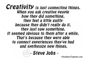 think creativity is spiritual. I absolutely believe that. – F ...