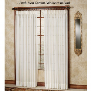Pinch Pleated Semi Sheer Curtains