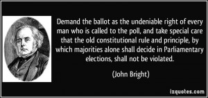 Demand the ballot as the undeniable right of every man who is called ...