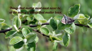 Things that matter most... quote wallpaper