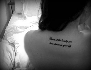 Tattoo Zack Merrick Quote Back Of Neck Text picture