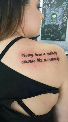 My tattoo! Quote from the song Springsteen by Eric Church. ♡ More