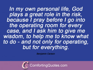 Quotes And Sayings By Benjamin Carson