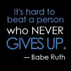 http://www.drhaleyperlus.com Sports Psychology Quote Never give up...