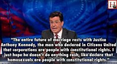 stephen colbert on gay marriage more stephen colbert real people gay ...