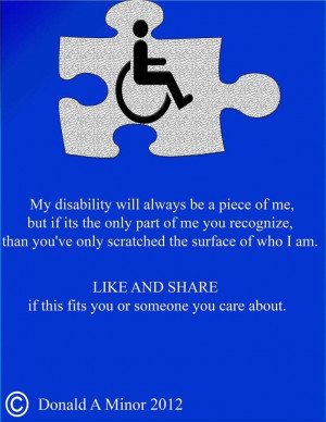 Disability Quotes Disability awareness!