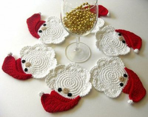these father christmas crochet coasters alice brans posted 2 years ...