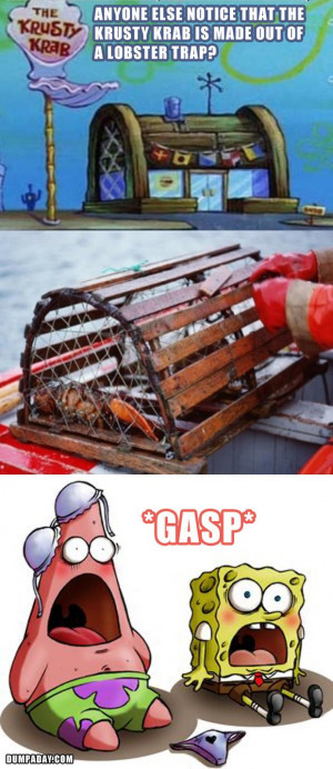 ... the krusty krab is made from a lobster trap, funny spongebob pictures