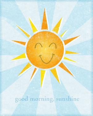 Good Morning My Sunshine Good morning sunshine print-