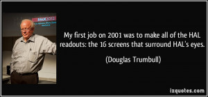 ... HAL readouts: the 16 screens that surround HAL's eyes. - Douglas