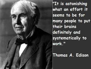 Thomas Alva Edison Famous Quotes
