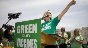 Jenny McCarthy And Jim Carrey Host Green Our Vaccines Press Conference
