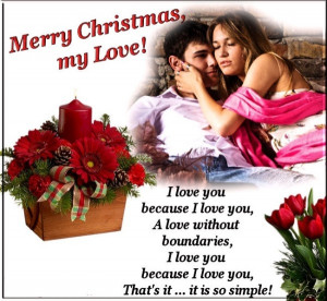 love it merry christmas my love