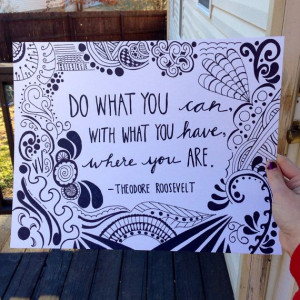 Perfect for your office or home! Hand Drawn Inspirational Theodore ...