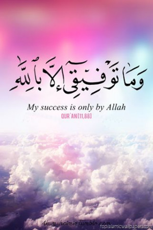 ... by Allah :: Quran 11:88 | Surat Hud , Ayat 88 | Quotes from Quran