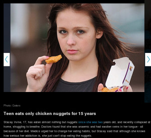 Teen Eats Only Chicken Nuggets For 15 Years