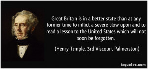 Great Britain is in a better state than at any former time to inflict ...
