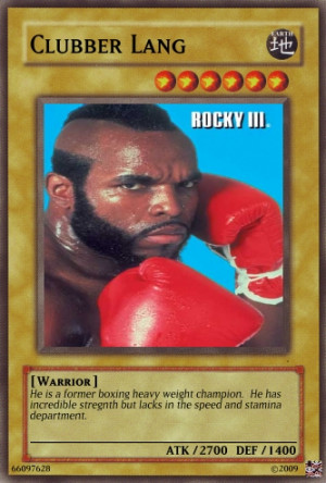 Clubber Lang card by urkel8534