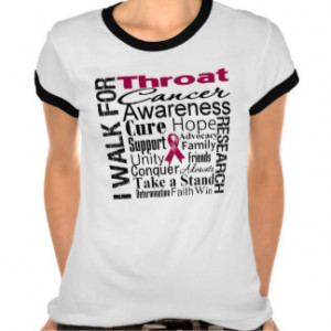 Throat Cancer Awareness Walk Tshirts