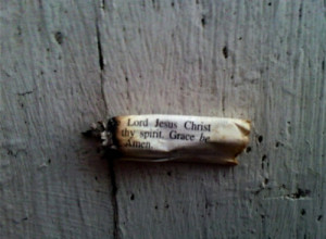 Rollin ganja up in bible papers, see how high the lye can take us