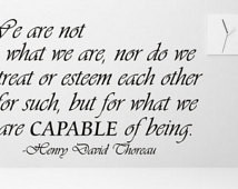 ... Henry David Thoreau Inspirational Motivational Vinyl Wall Decal Quotes