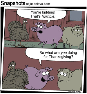 Farm Animals at Thanksgiving